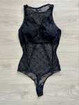 Body koronkowe guess XS bluzka top przezroczyste siateczka seksowne
