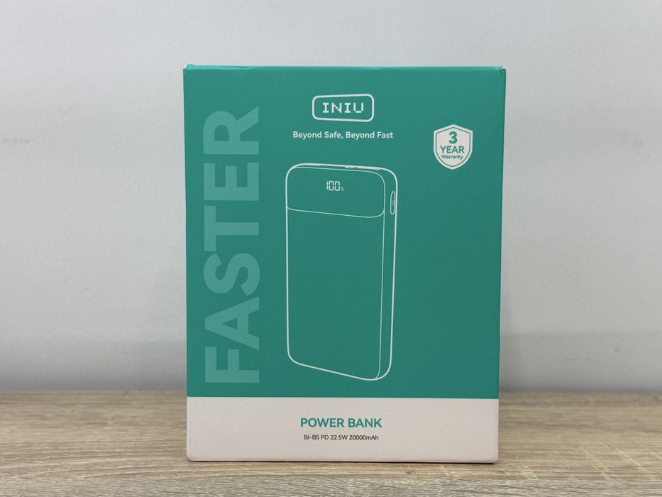 Nieużywany powerbank Faster INIU 20000 mAh 22.5W