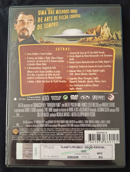 DVD Planete Proibido.