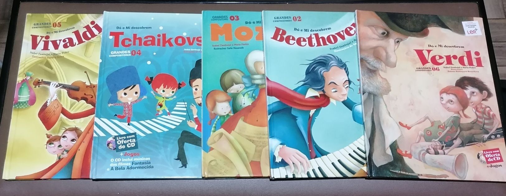 Grandes compositores livros com CD