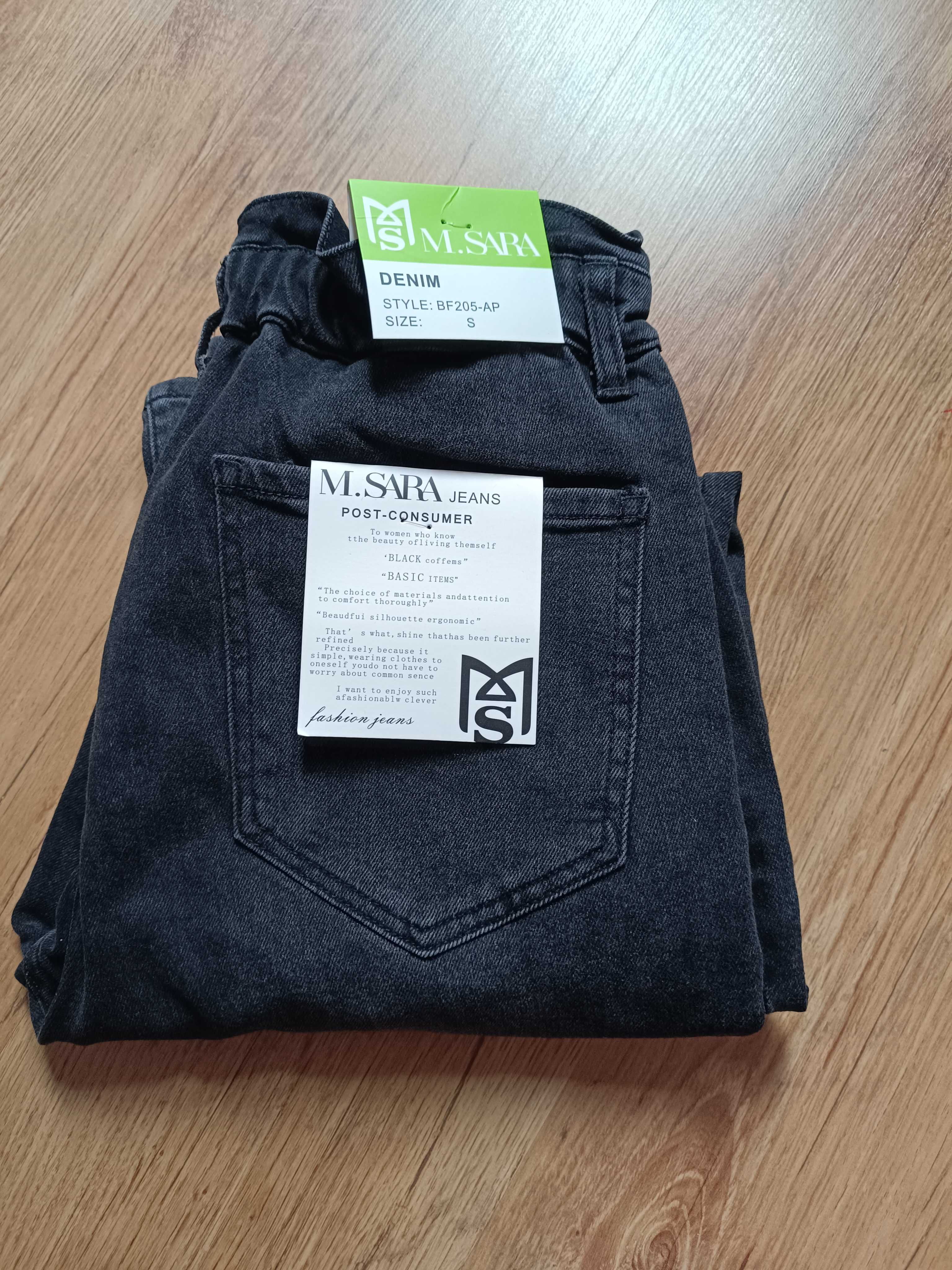 M.Sara Mom Fit jeansy rozm. S/M. Nowe Metki