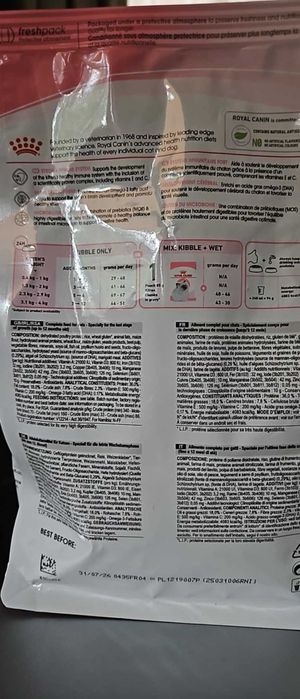 ROYAL CANIN Kitten STERILISED 6-12mie sucha dla kociąt oryginał 3x400g