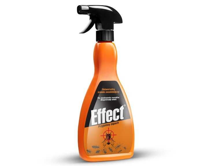 Środek, spray na komary, mrówki, muchy, rybiki. Płyn Effect 500ml
