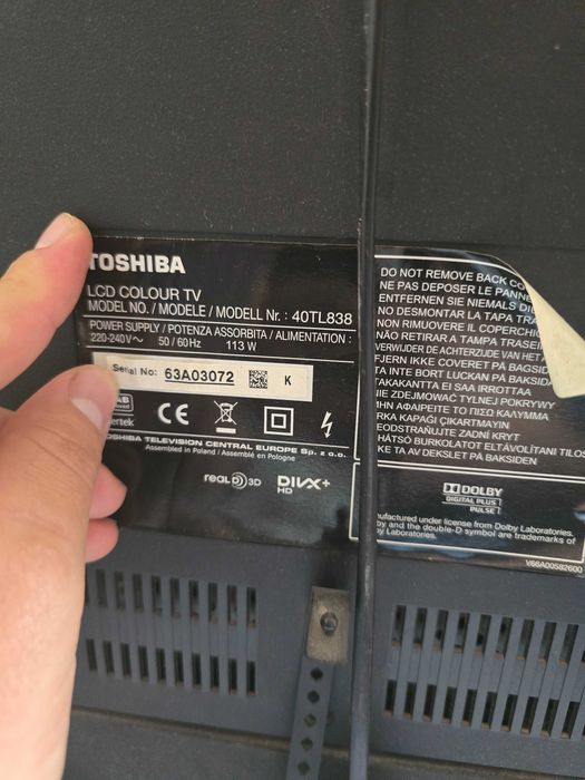 Telewizor TOSHIBA 40cali