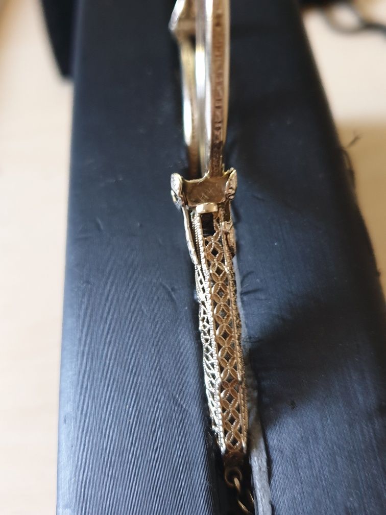 Binokle, białe złoto 14K, Włochy, XIX wiek
