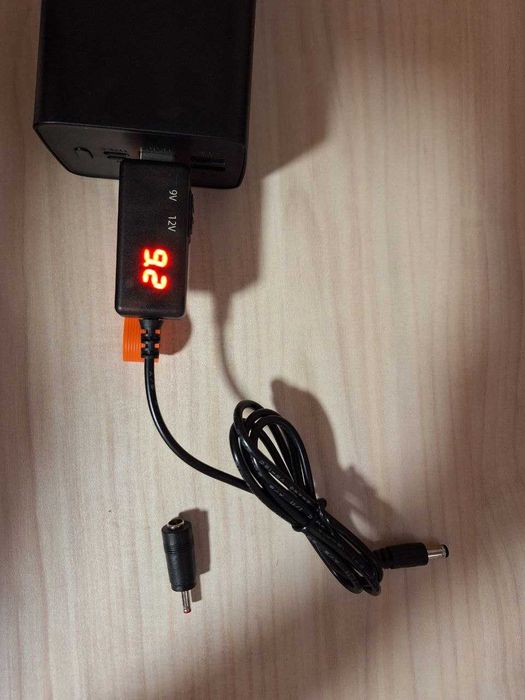 Перехідник, кабель для роутера USB DC на 9/12 V з перемикачем