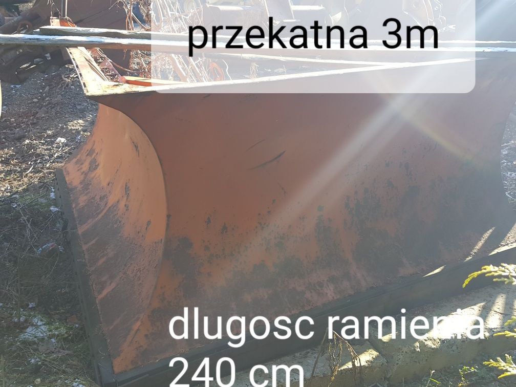 Pług strzałka do odśnieżania przekątna 3m