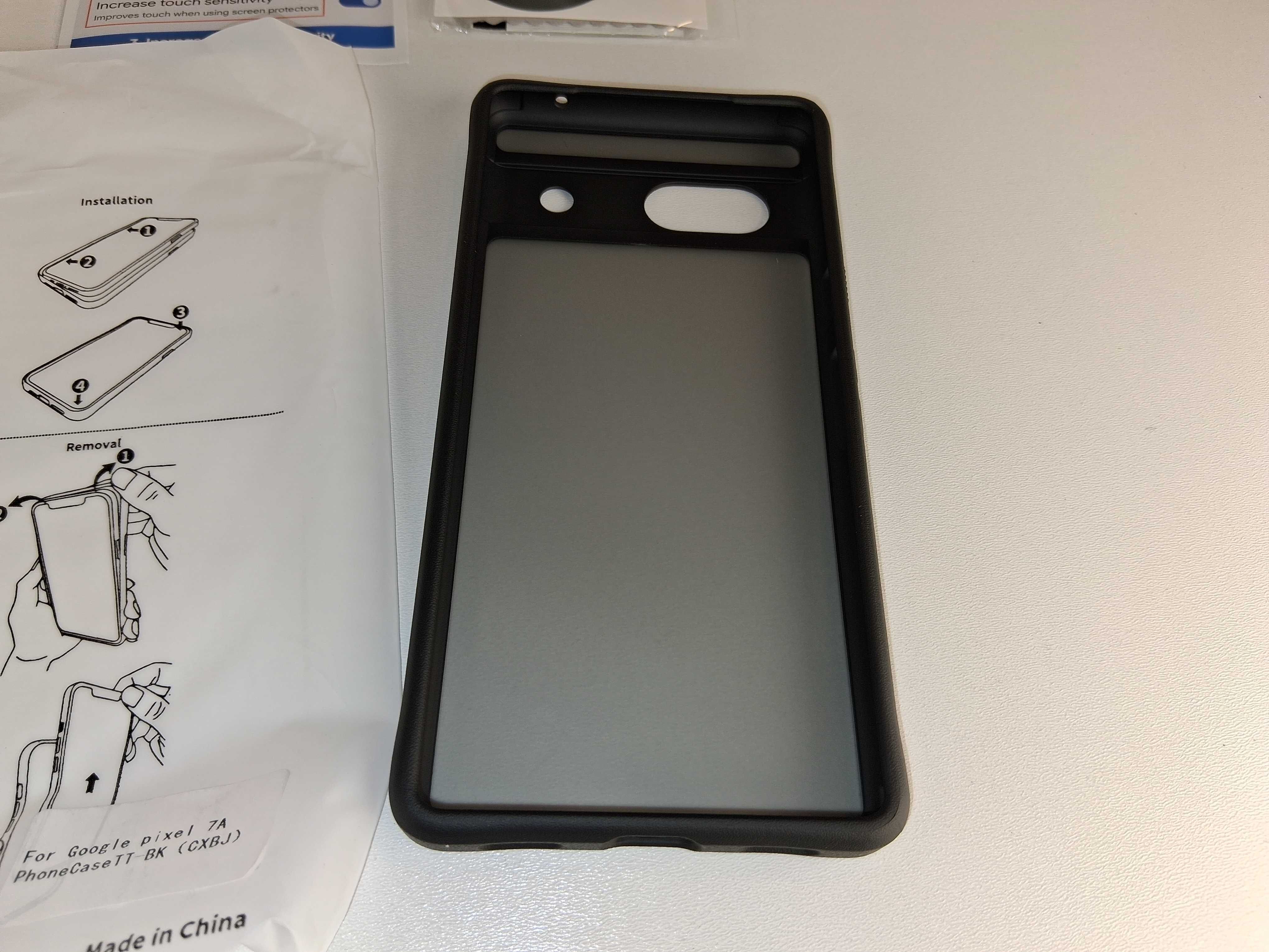 Y048 Etui Tocol do Google Pixel 7A 2+1 TT BK Pancerne Czarne