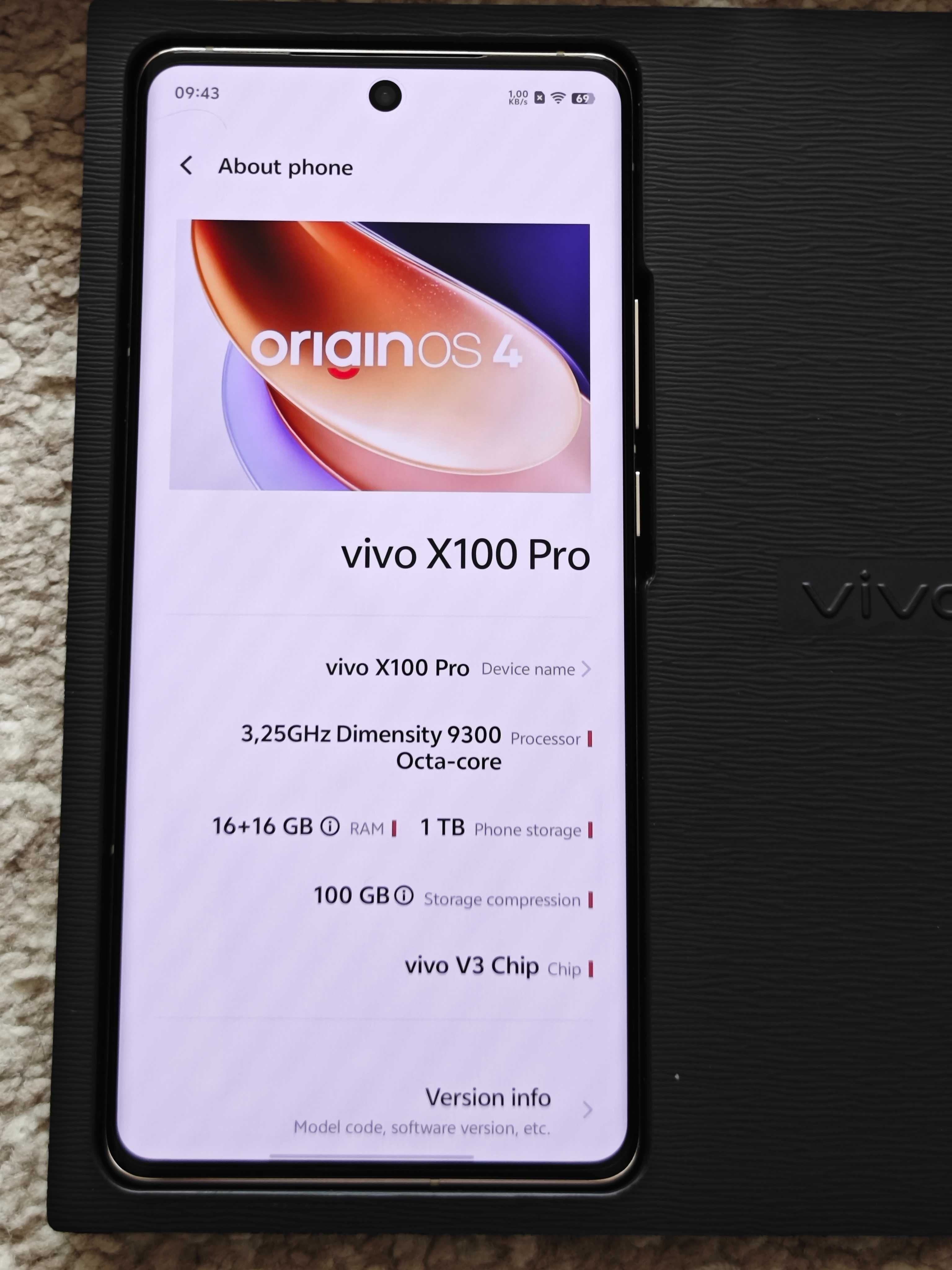 Smartfon VIVO X100 PRO 16 GB / 1 TB Pomarańczowy