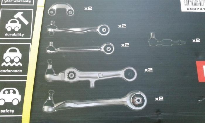 Ходовка в зборе комплект для А4.А6 Пасат Б5 Шкода Суперб БМВ Е39