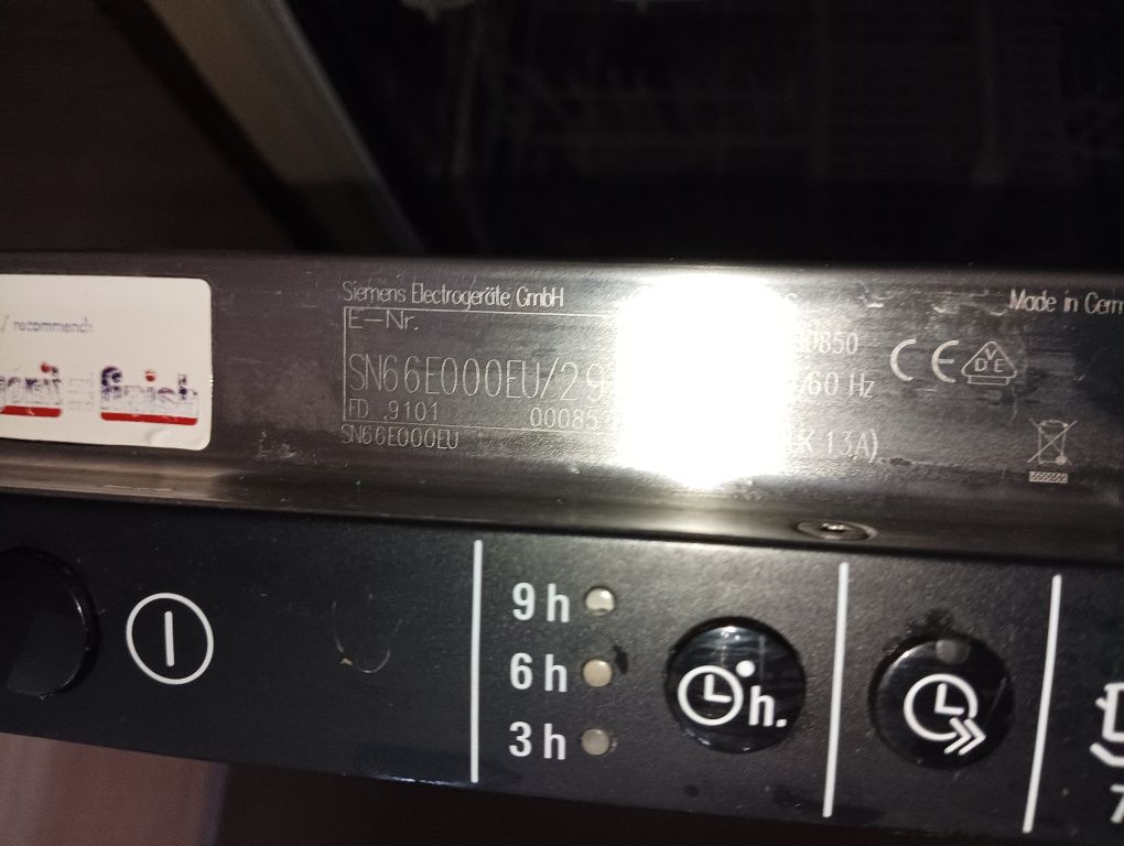 Zmywarka Siemens do zabudowy 60 cm