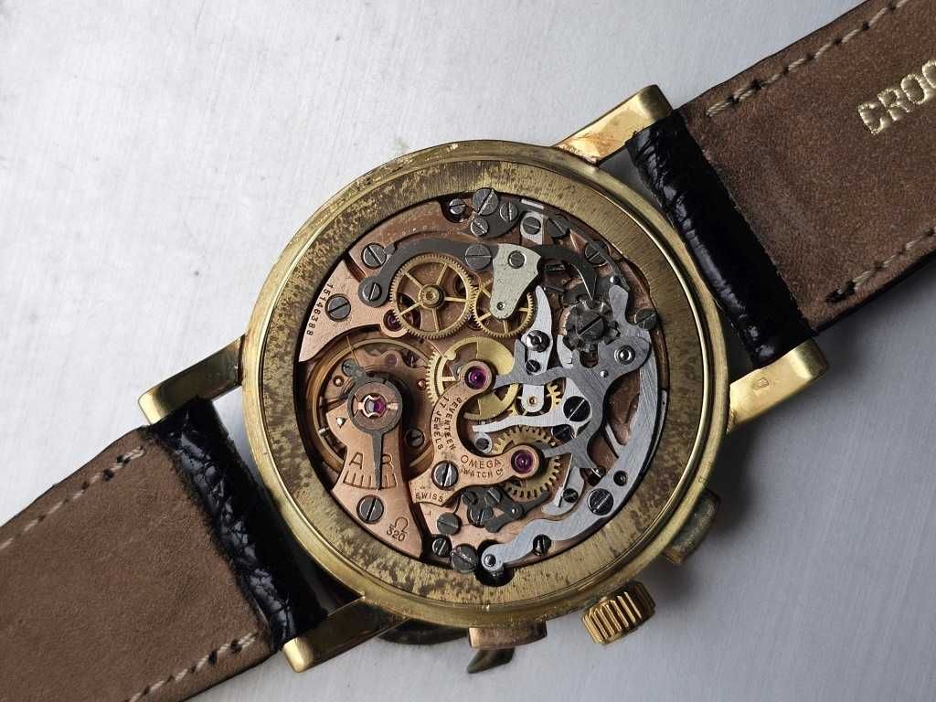 Złota 18K Omega Chronograph 320 jak Nowa idealna