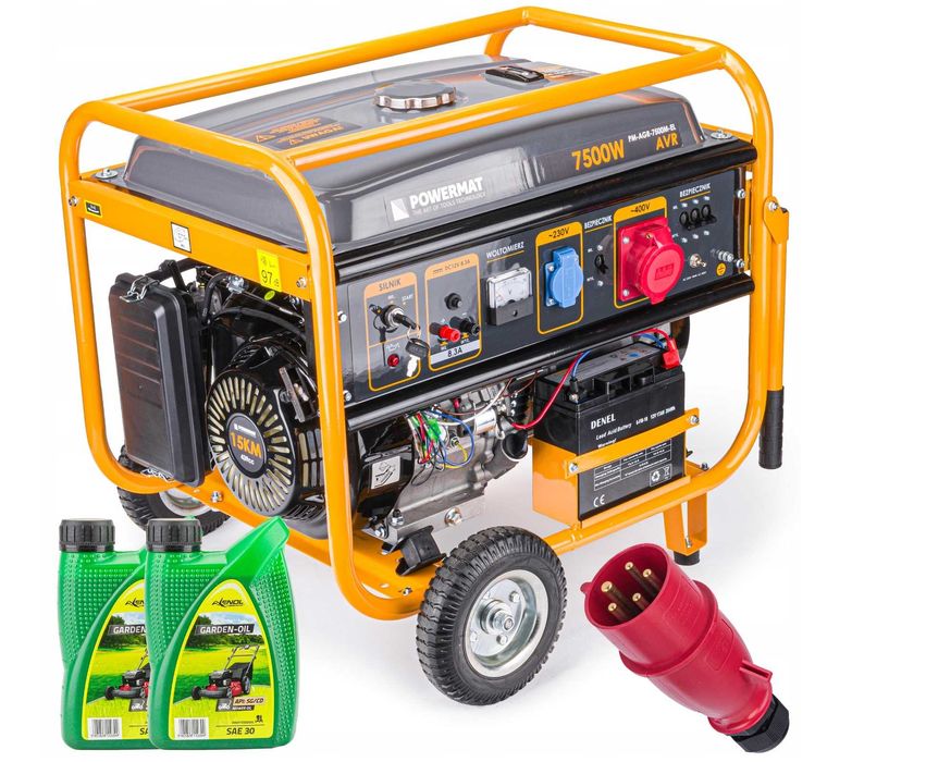 Agregat PRĄDOTWÓRCZY Generator 7500W 230V 400V AVR, 2 lata gwarancja