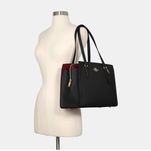 Оригінальна шкіряна сумка coach tatum carryall bag