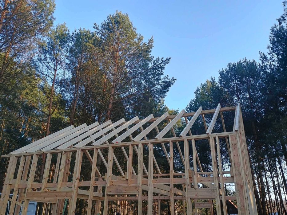 Dom szkieletowy konstrukcja ekologiczny na zgłoszenie 70m2 całoroczny