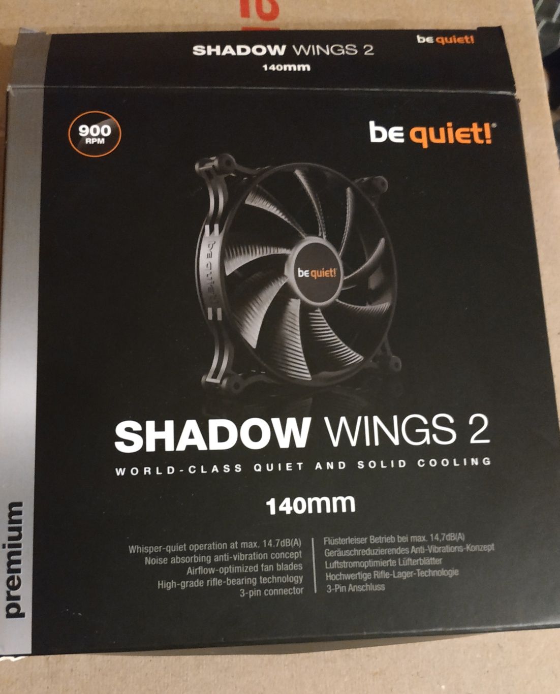 Кулер be quiet shadow wings 2 140mm 900 rpm