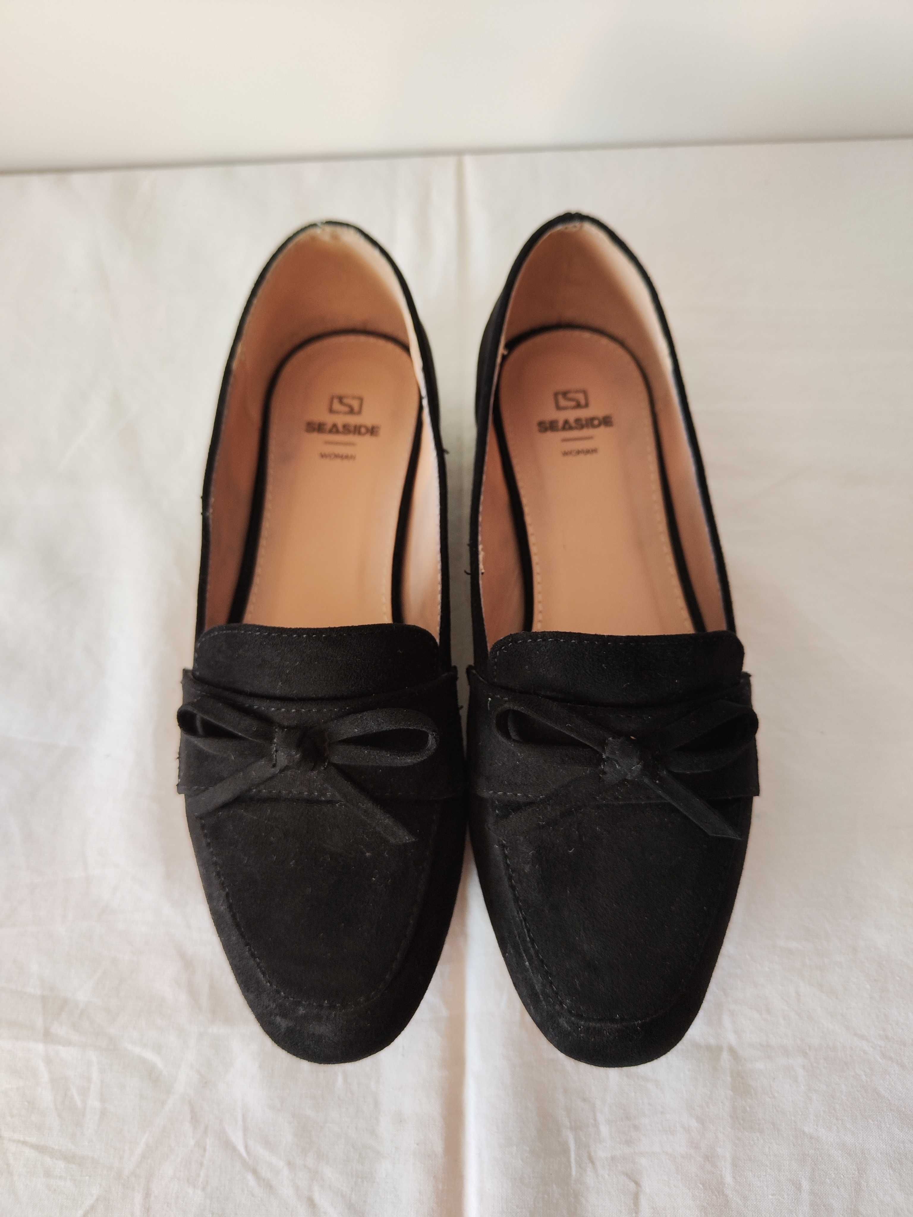 Sapatos Loafer, Pretos, Seaside, Tamanho 35