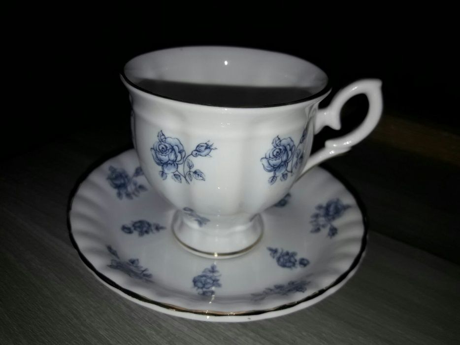 Zabytkowa porcelana angielska Crown Staffordshire Antyk