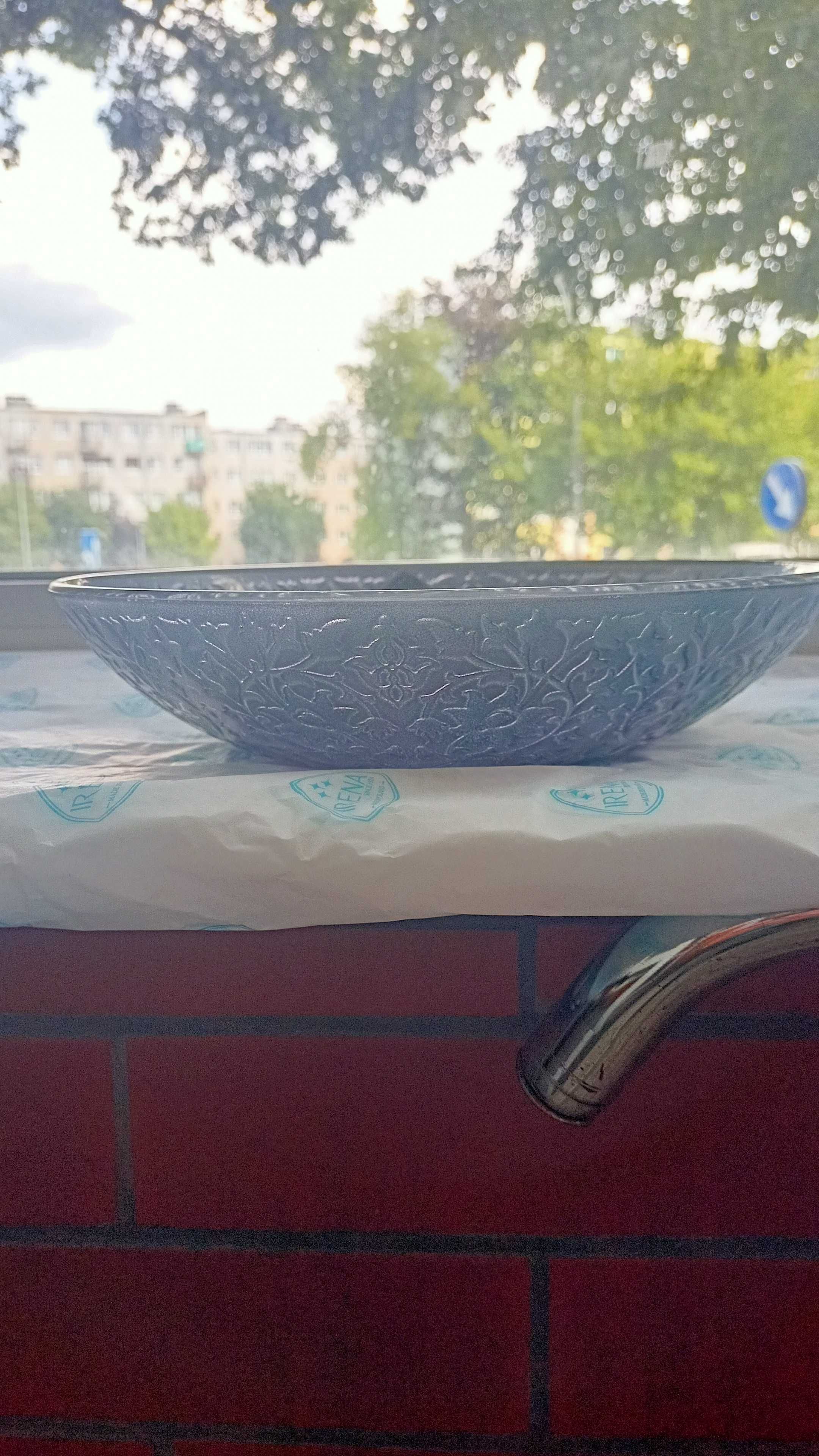 Misa stalowo niebieska sygnowana model Shiraz Irena Inowrocław