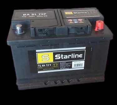 Akumulator Starline 74 Ah 680A (EN) - 3 Lata Gwarancji - 75 Ah