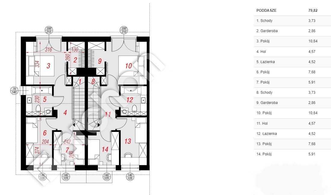 Niepołomice, mieszkanie, 78,82m2, 1 ar działki, dwa piętra