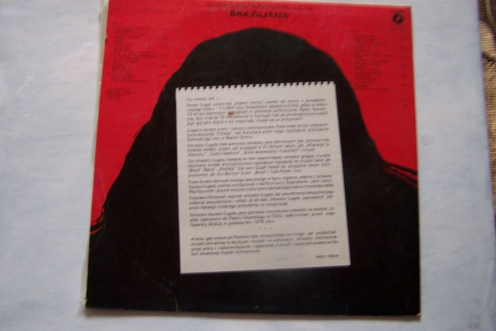 Xavier Cugat and his Orchestra Braziliana, płyta winylowa.