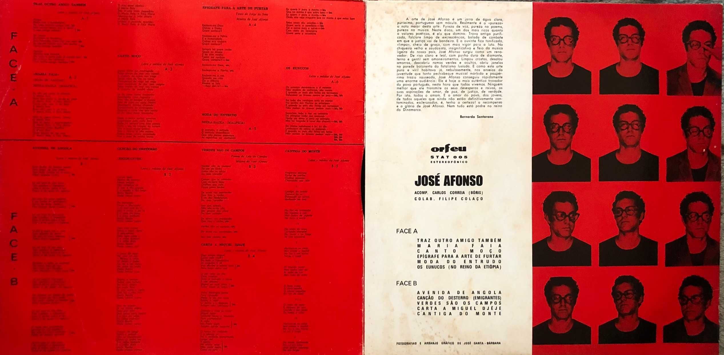 José Afonso - Primeiros Disco Vinyl (Baladas e Canções)