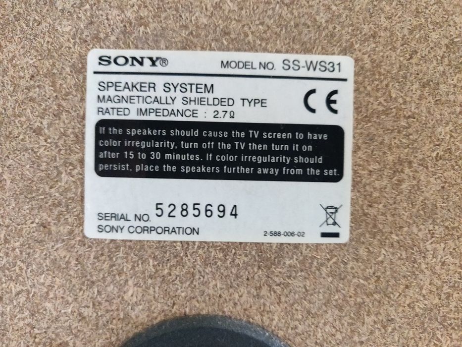 Colunas/subwoofer Sony