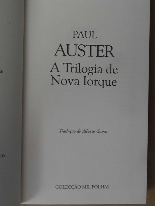 A Trilogia de Nova Iorque de Paul Auster