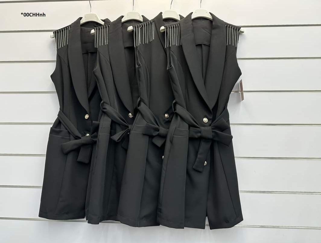 Elegancka sukienka kamizelka damska