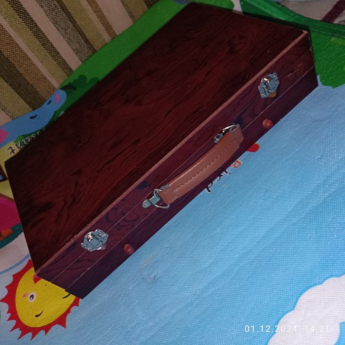 Набір для малювання в дерев'яній валізі  Maaleo.