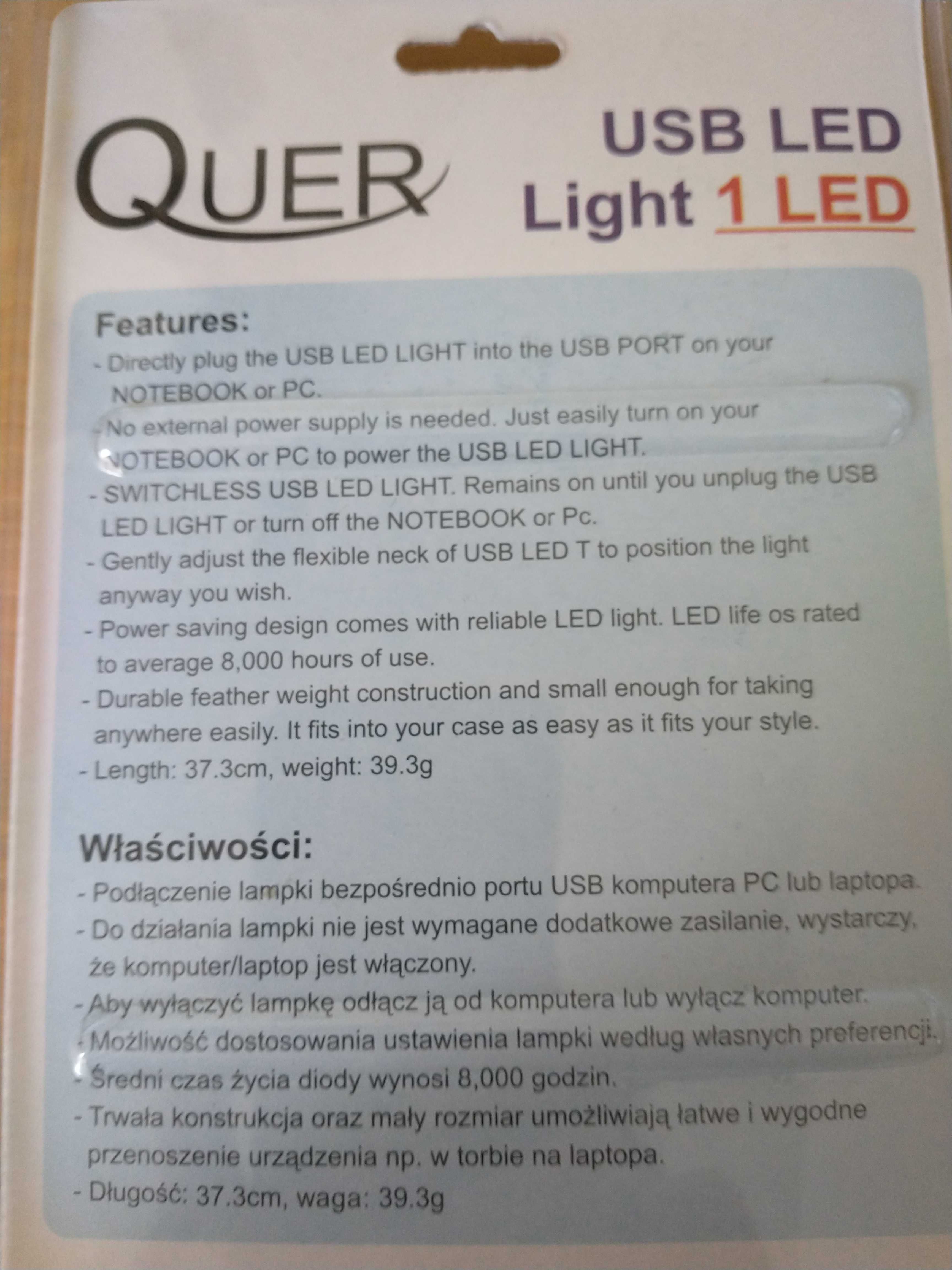 Lampka USB Led nowa