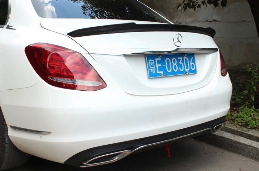 Спойлер Mercedes W205 накладка на багажник бленда антикрыло ц класс