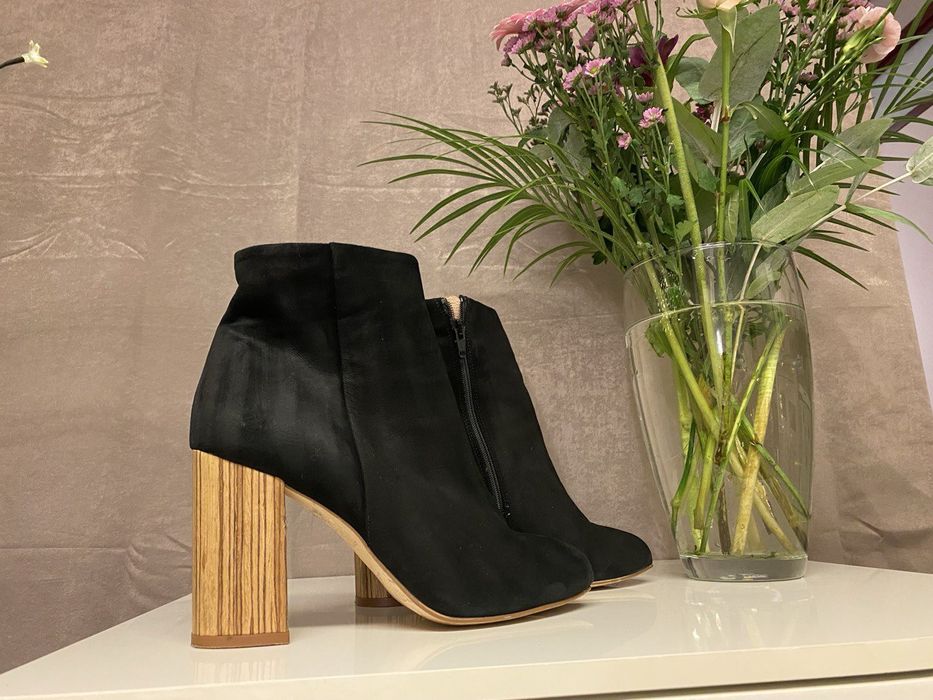 Жіночі ботінки натуральний замш (39)