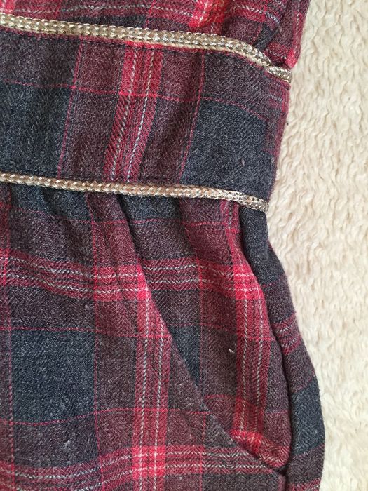 Sukienka w kratkę na 8 lat wzrost 128