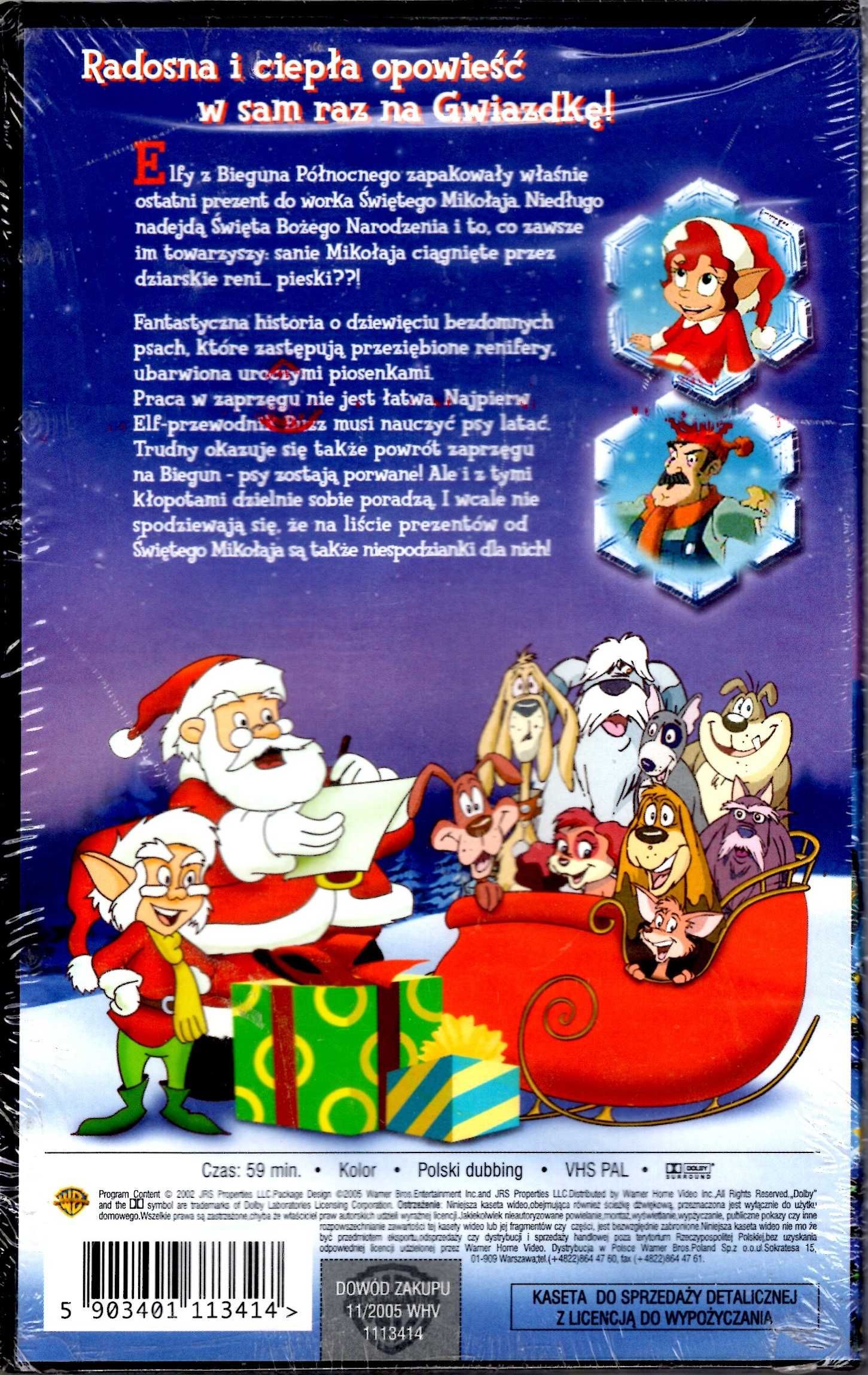 Dziewięć Psów Świętego Mikołaja Kaseta VHS