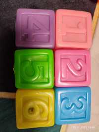 Кубики резиновые для ванны 5 см на 5 см