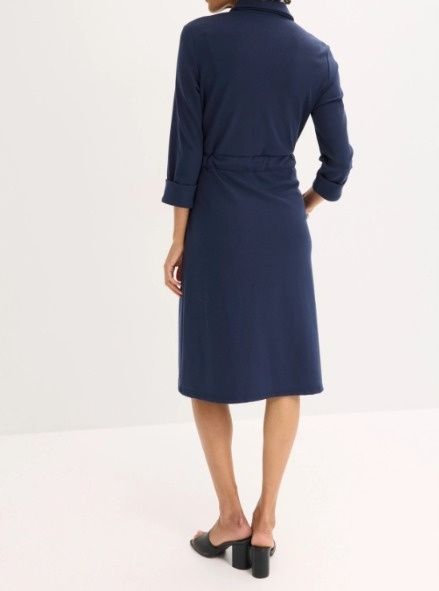 B.P.C sukienka szmizjerka granatowa punto di roma ^52/54