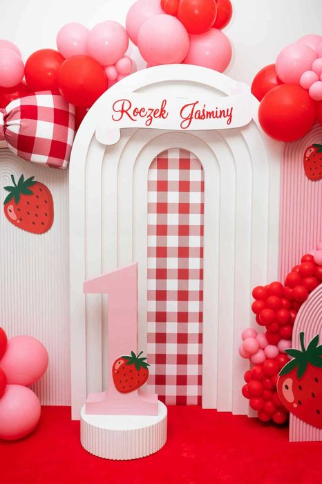 Loventi Ryflowany podest okrągły MDF Dekoracja na Wesele/Komunię