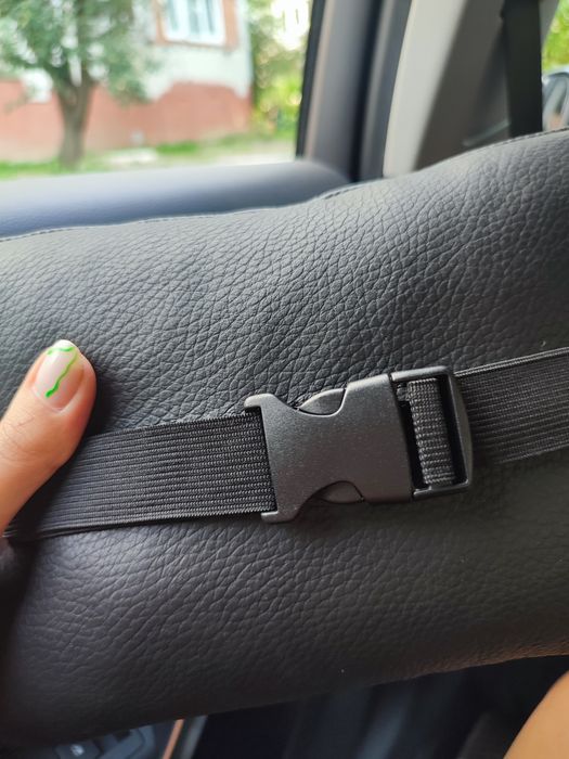 Подушка кожаная подголовник в машину авто под шею много моделей