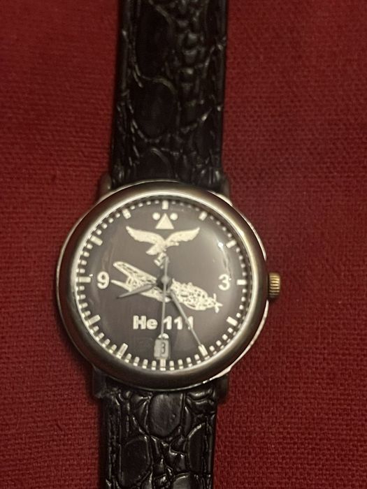 Часы наручные люфтваффе (хайнкель 111). 3 Рейха.