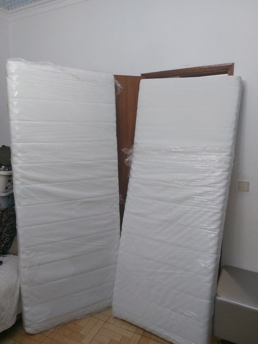 2 colchões de espuma afjall 80x200 cm