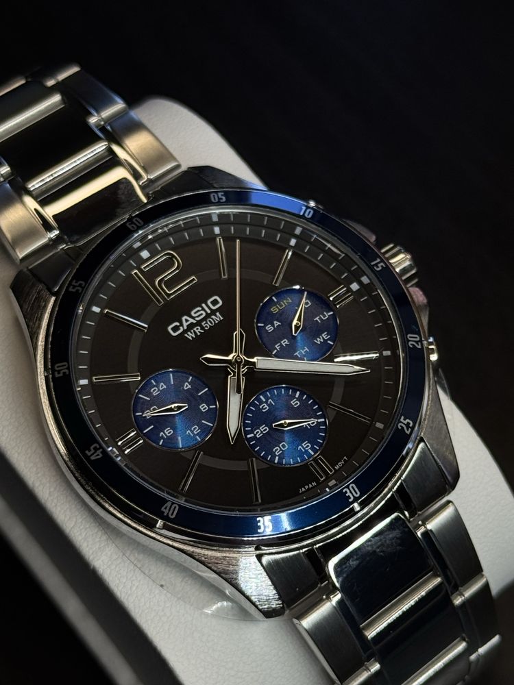 Годинник чоловічий Casio MTP-1374D-2A Оригінал Гарантія Касио часы