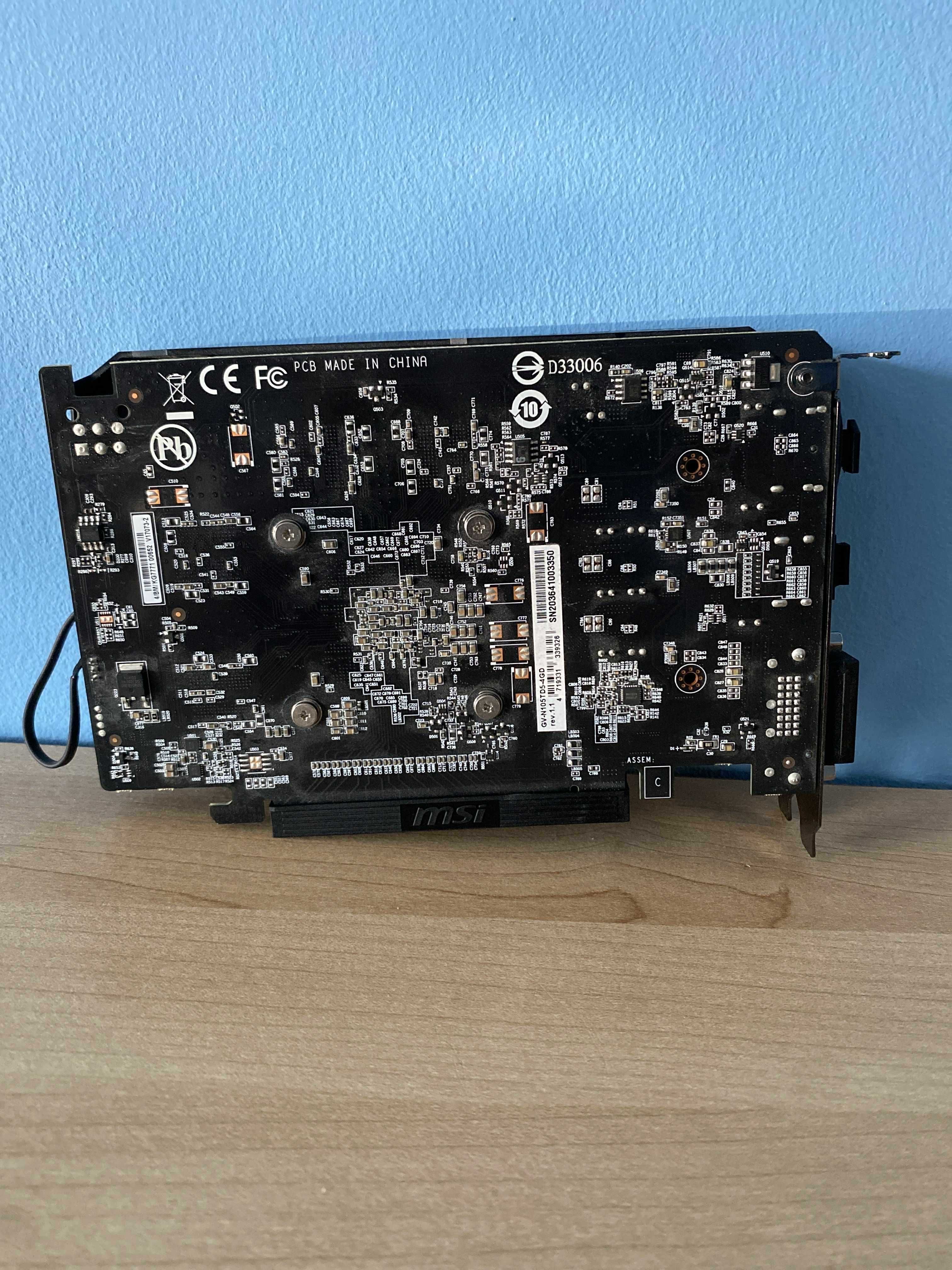 Gigabyte NVIDIA GeForce GTX 1050 Ti 4096MB GDDR5 128b PCI-E x16 v. 3.0