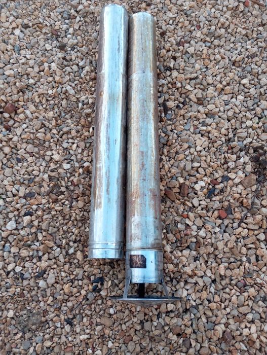 Tubos de inox de 120mm para salamandra