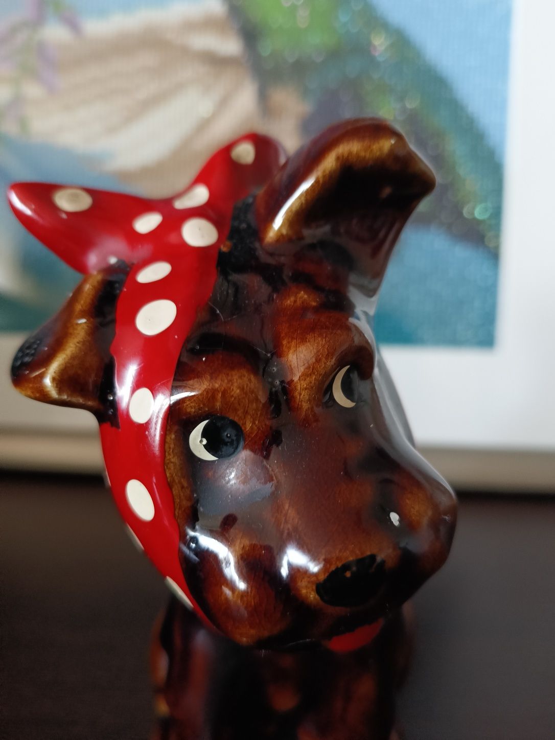 Figurki psów ,charta i teriera.