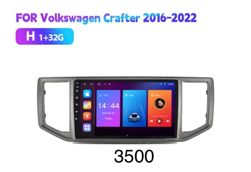 VW Crafter Магнітола VW Crafter 2016-22р