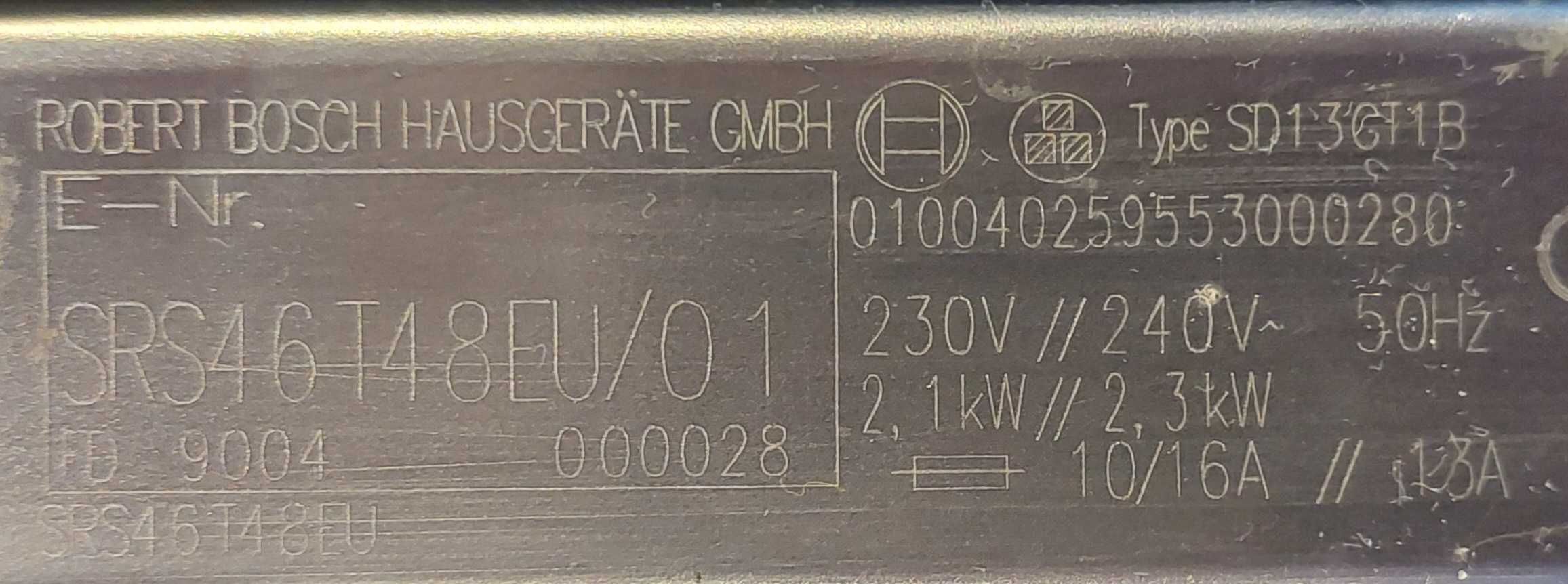Włącznik zmywarki Bosch SRS46T48EU/01