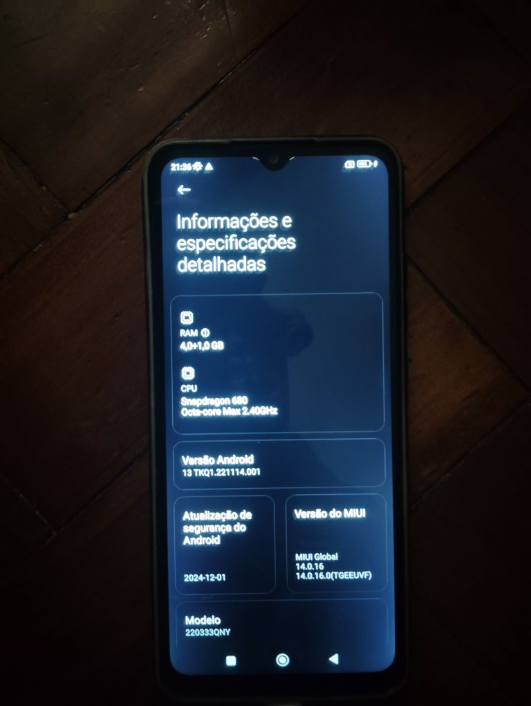 Telemóvel Xiaomi Redmi 10C