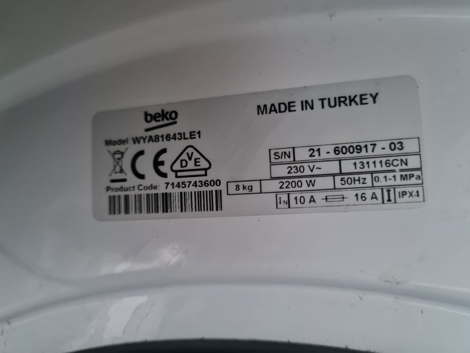 Пралка "BEKO" 8кг,з Німеччини